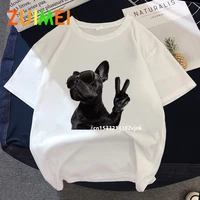 women cool dogs harajuk graphic print t shirt tops 2020 summer fashion short sleeved t shirt girldrop ship