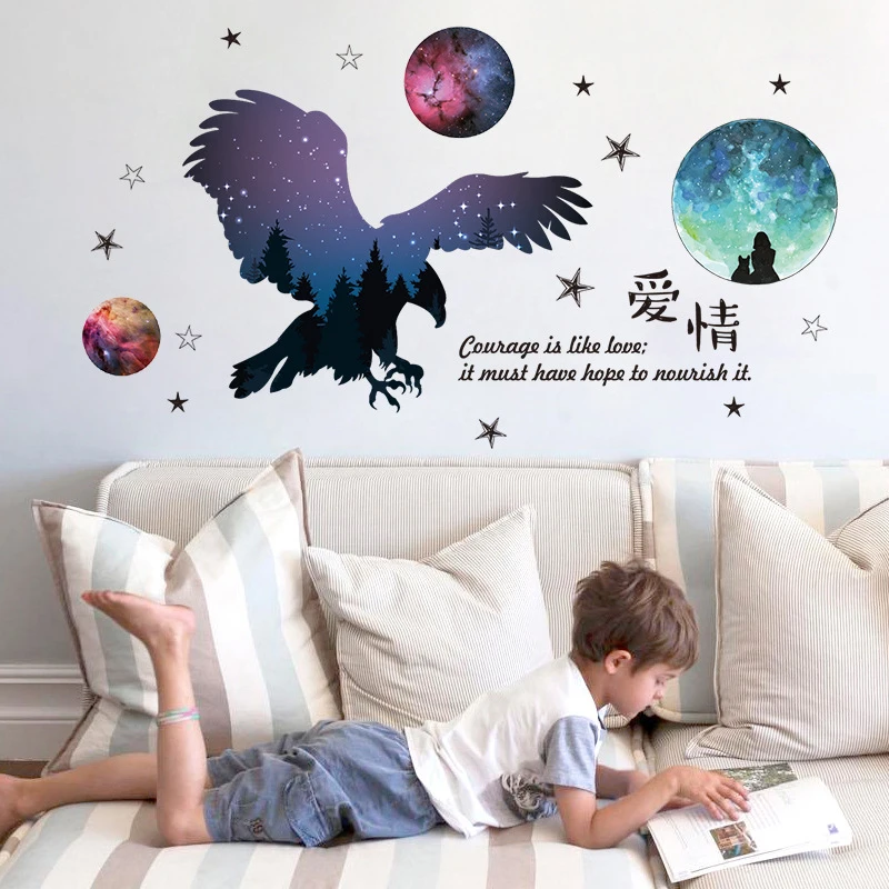 Мультфильм Сова Орел животное Аврора великолепные наклейки для стены в гостиной