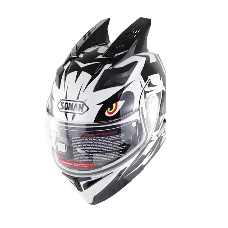 

1 Pair Motorcycle Helmet Horns Punk Style Decorative Stylish Horns Helmet Horn 1XCF