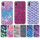 Чехол для Wiko Y80 Y70 Y60 Y50 View4 3 lite 3pro sunny4 plus lenny4 plus View max Mermaid Fish Print Мягкий ТПУ силиконовый чехол для задней панели