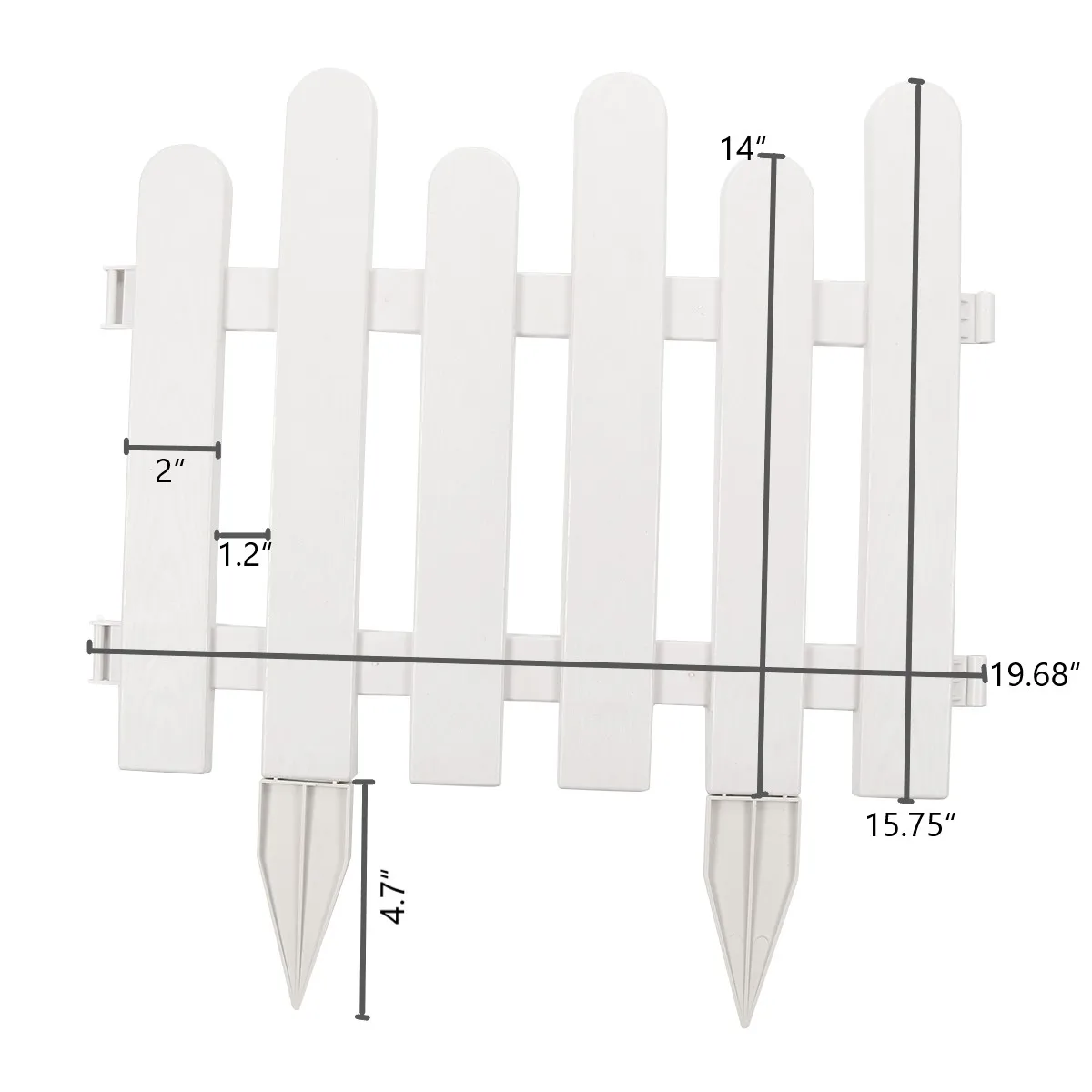 

12/24Pcs 50x43cm Indoor Garden Fence Plastic Courtyard Kindergarten Fence Flower Garden Vegetable Fence Christmas Decoration