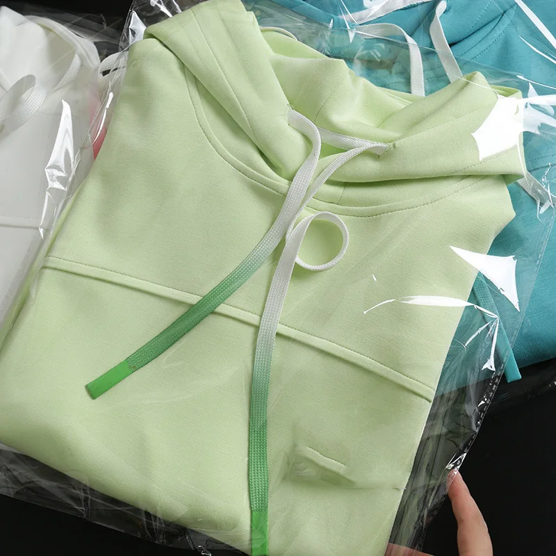 

Solid Hooded Sweatshirt Women Spring Autumn Pullover Fashion Clothing 2021 High Street Hoodies Top Female Sweatshirts H199