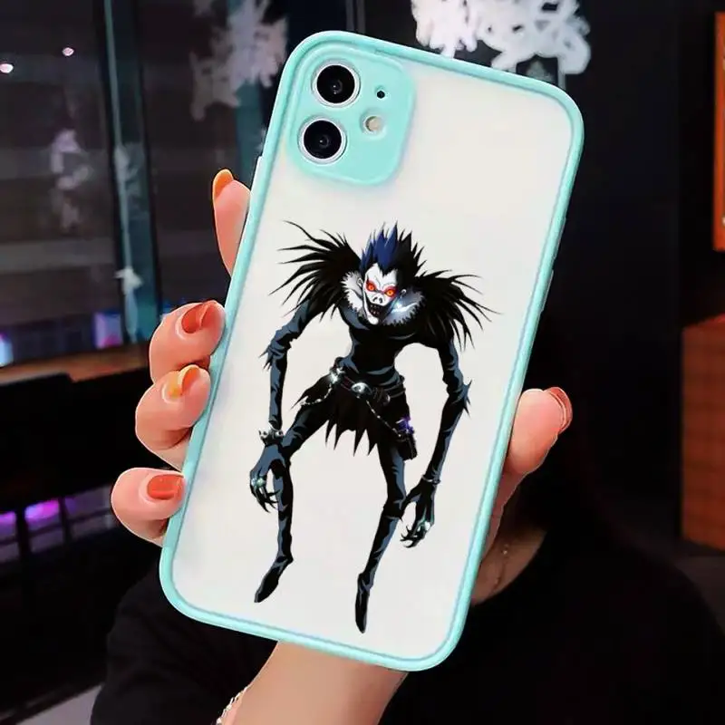 

Death Note anime manga luxury Phone Case cover matte transparent For iphone 7 8 11 12 plus mini x xs xr pro max cover