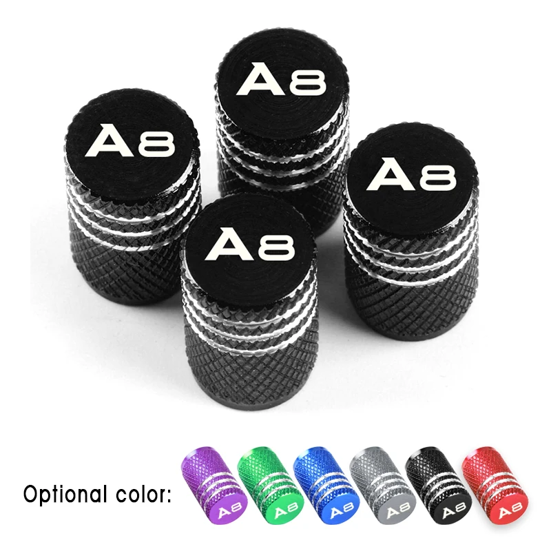 4 шт. колпачок клапана для автомобильных шин из алюминиевого сплава аксессуары Audi