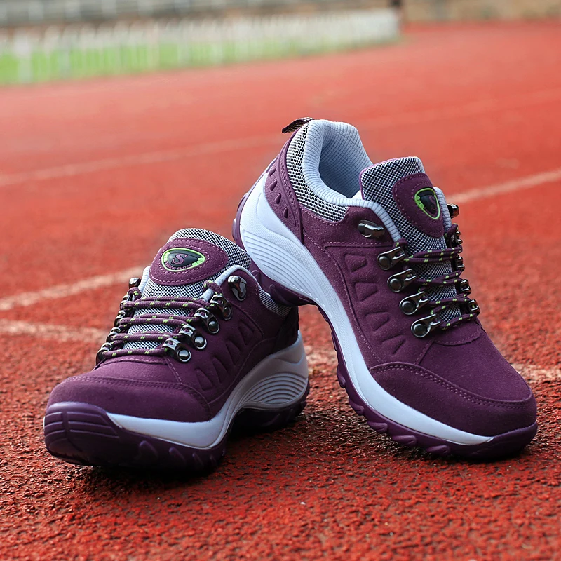 Women Tennis Shoes Sneakers Basket Femme Thick Bottom Platform Lace-Up Breathable Woman Shoes Ladies Height Wedge Shoes 35-42