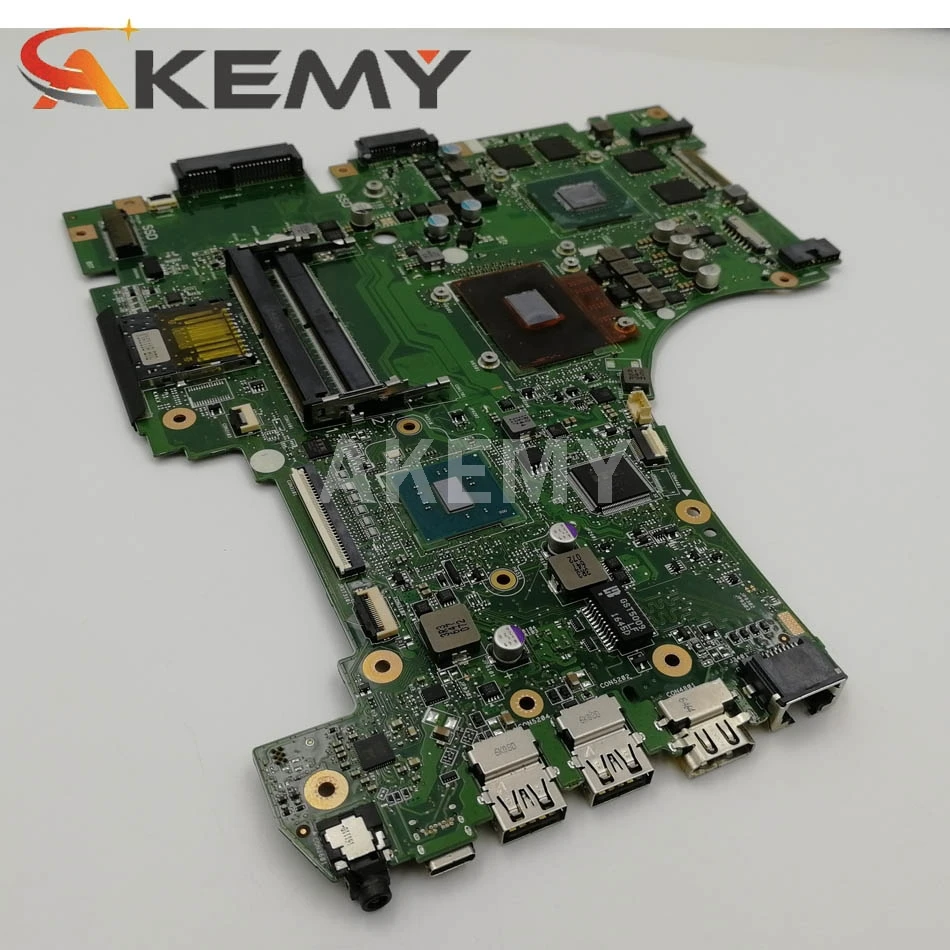 Günstig Akemy GL553VE MB._ I7-7700HQ GTX1050 MainBoard Für ASUS GL553VE GL553VD GL553V Laptop Motherboard 90NB0DX0-R00020
