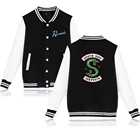 Куртка Riverdale South Side для женщин и мужчин, бейсбольная куртка со змеиным принтом South Side SERPENTS, толстовка с капюшоном, пальто для мальчиков и мужчин, одежда
