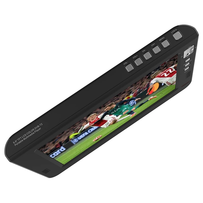 Портативный 10 1 дюймовый TFT светодиодный Dvbt2 цифровой аналоговый ТВ 1080P HDMI IN H.265