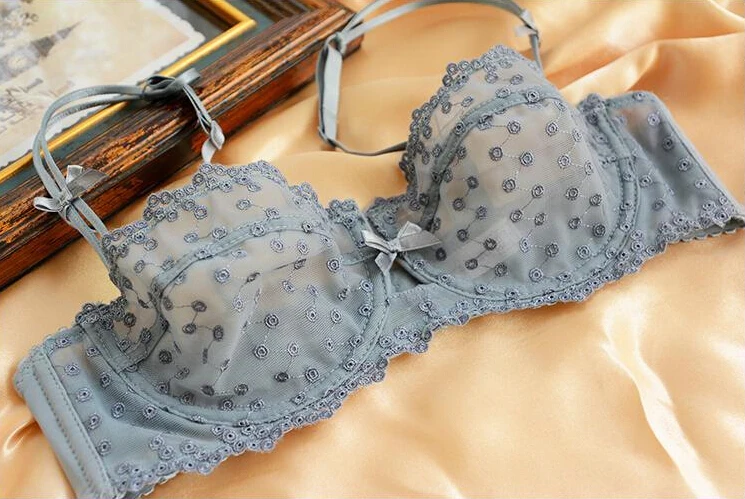 Ультрасексуальный женский прозрачный бюстгальтер и трусики нижнее белье
