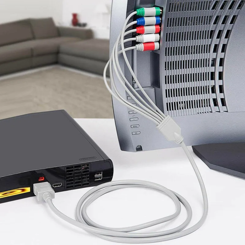 Компонентный кабель Hdtv для Nintendo Wii видео и аудио 1080p Av 5rca с поддержкой 1080i / 720p
