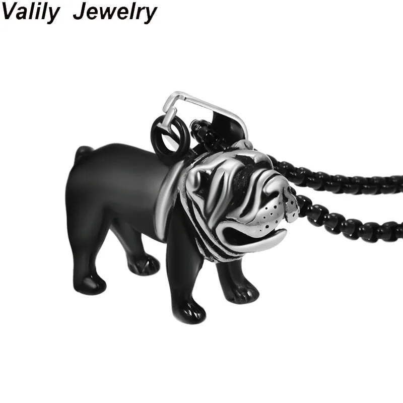 Ожерелье с подвеской в виде французского бульдога из нержавеющей стали|Цепочки| |