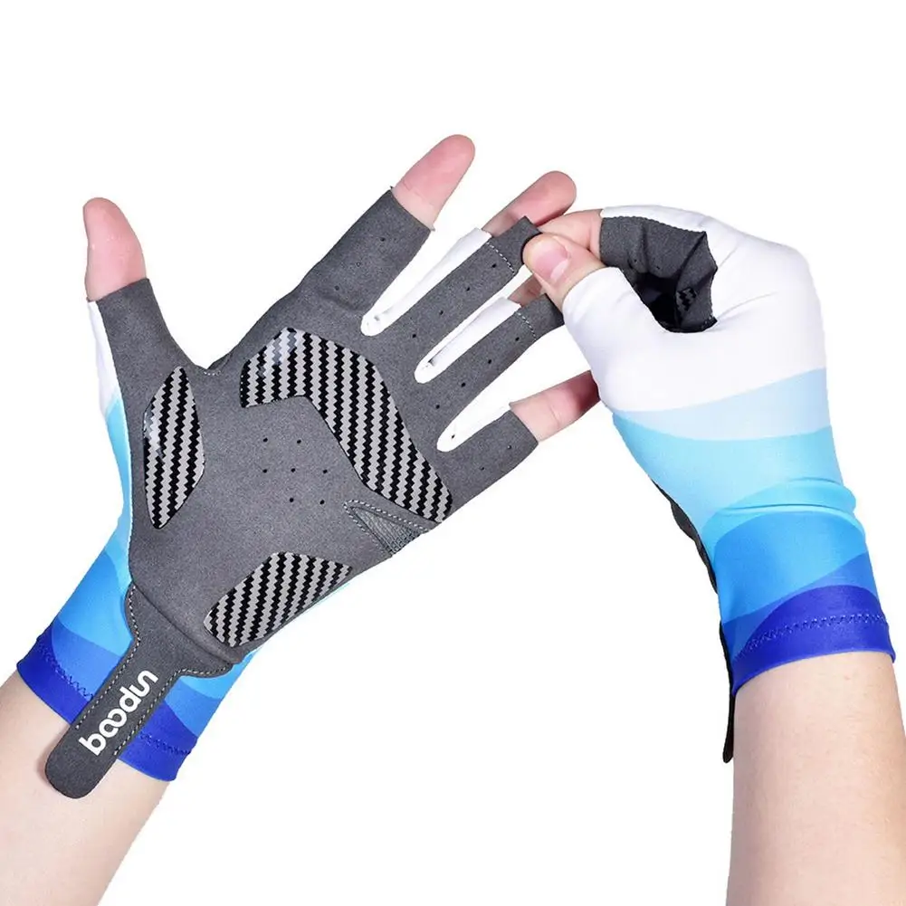 

Fishing Gloves Sun UV Protection Non-slip Gloves Fisherman Hand Protector Quick-drying Men Silicone Ice Silk Gloves Fishing Tool