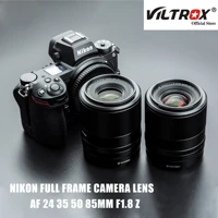 viltrox 24mm 35mm f1 8 auto focus full frame wide angle prime lens large aperture for nikon z mount camera lens z6 ii z7 z50 zfc