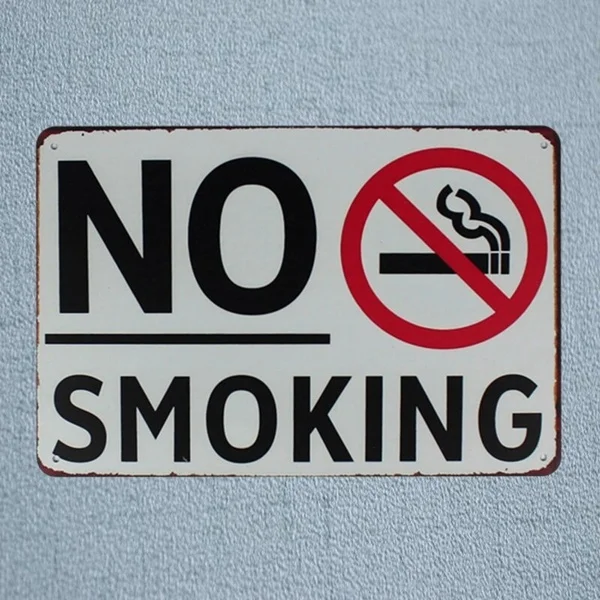 

No Smoking Tin Metal Signs Vintage Plates For Wall Bar Garage Shop Art Craft