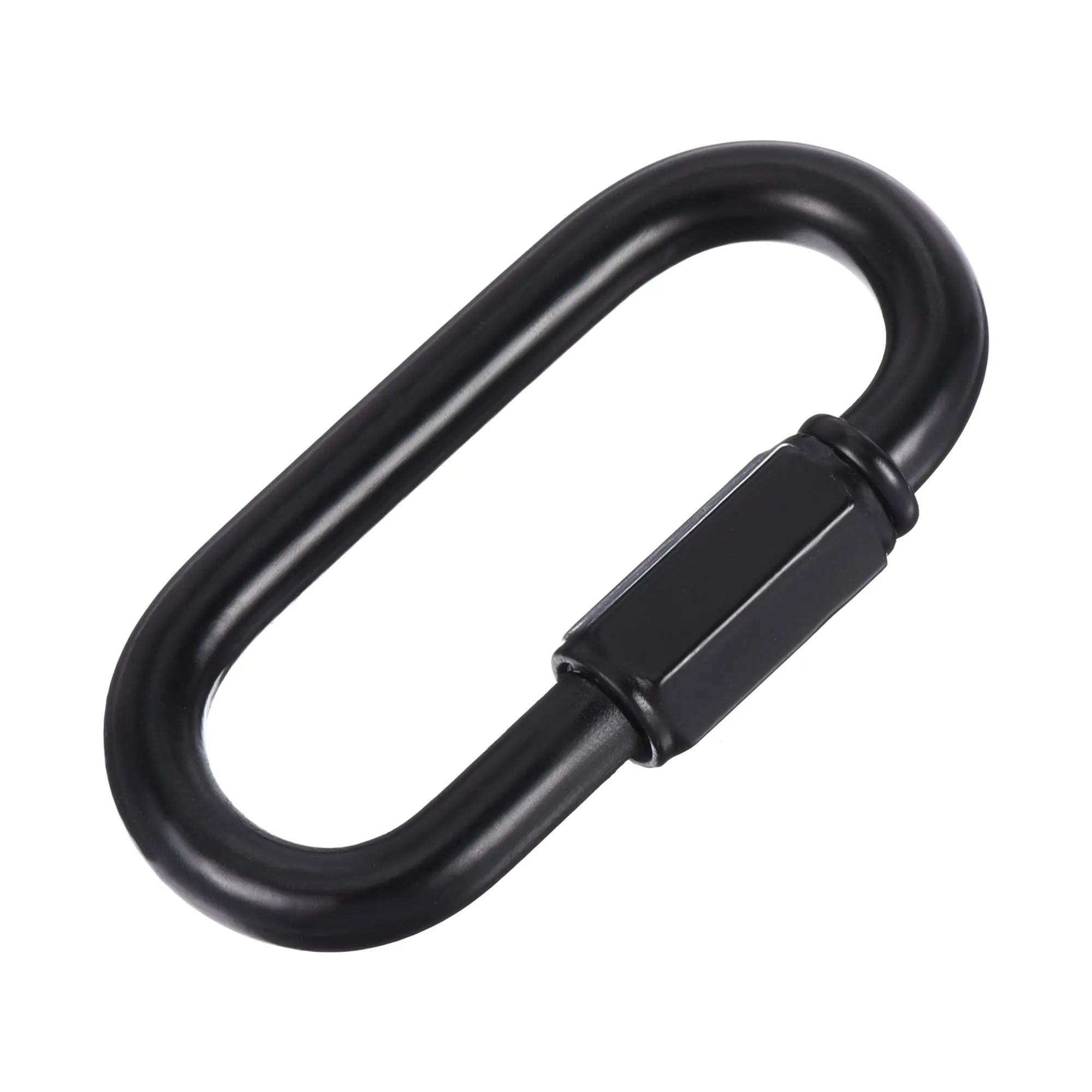

Uxcell Chain Connector 6mm Oval Shape Quick Link Screw Lock Clips Black 6 Pcs