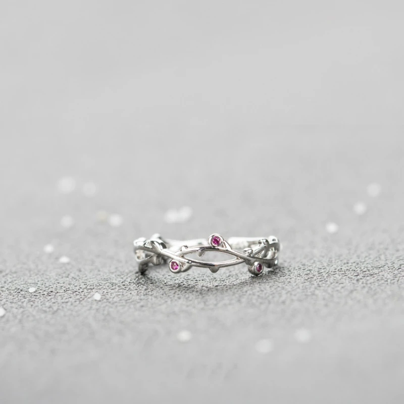 Новые серебряные кольца на палец в виде ветвей листьев модные ювелирные изделия