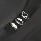 3 шт.компл. набор женских колец в готическом стиле