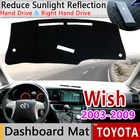 Крышка приборной панели коврик для Toyota Wish AE10 2003  2009 Солнцезащитная подушка для автомобиля нескользящий козырек Аксессуары для накидки