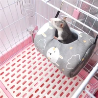 canvas fleece keep warm in winter hammock cages bed for small animals pet guinea pig hamster squirrel ferret