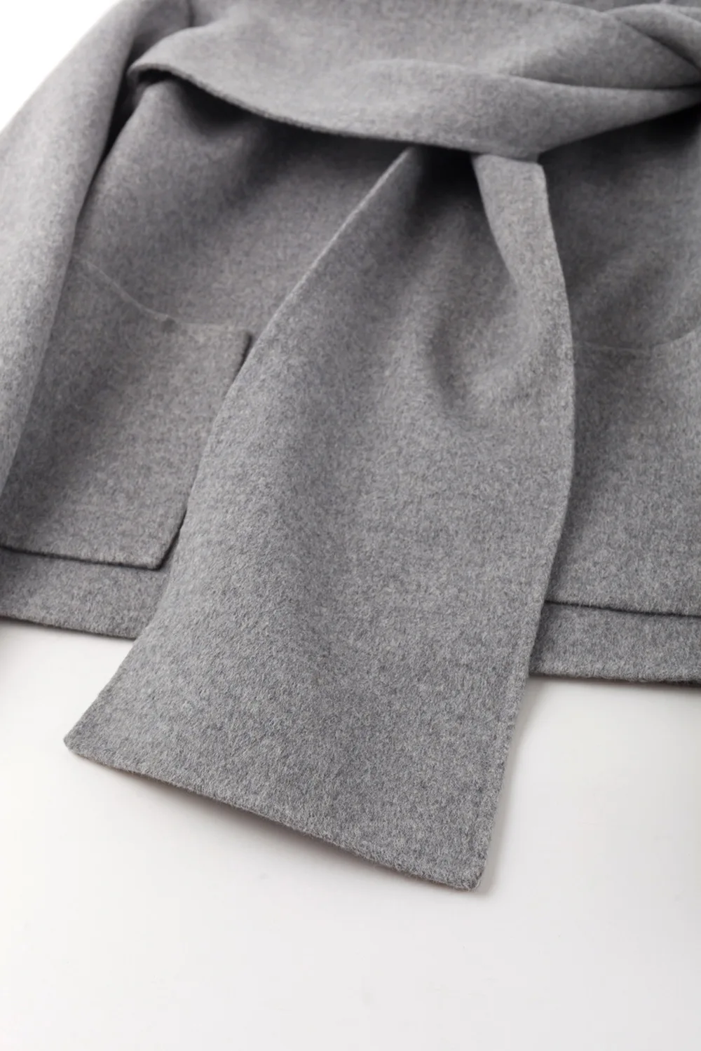 

Women Reversible Winter Coat 100% Wool Scarf Collar Oversize Loose Thick High Street Jacket Women Coat Top Quality