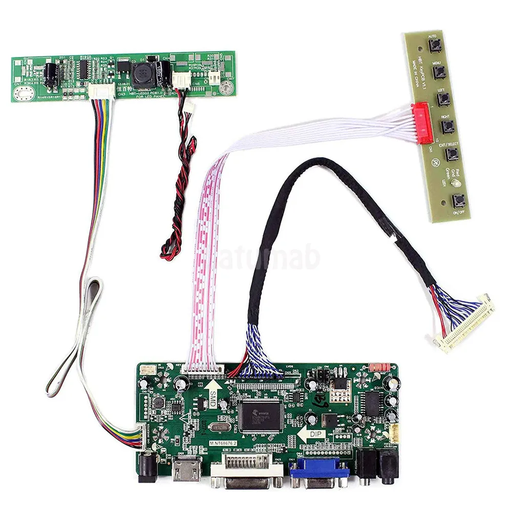 Latumab плата контроллера для LM230WF3 SLL1 LVDS 23 &quotЖК дисплей 30 Pin драйвера 1366 × 768 HDMI + DVI