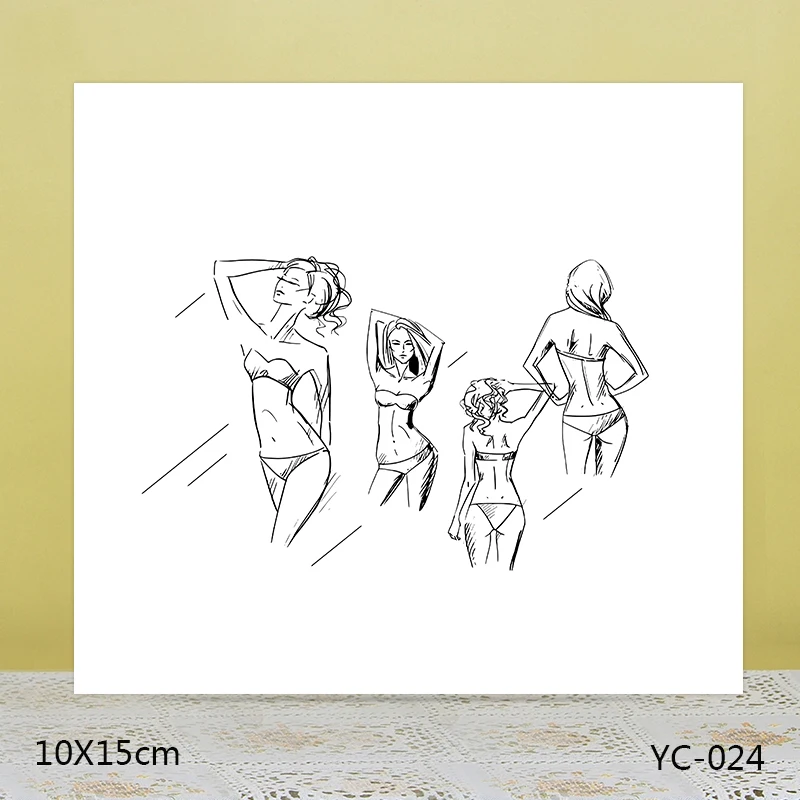 

AZSG Beach beauty Clear Stamps For DIY Scrapbooking/Card Making/Album Decorative Rubber Stamp Crafts