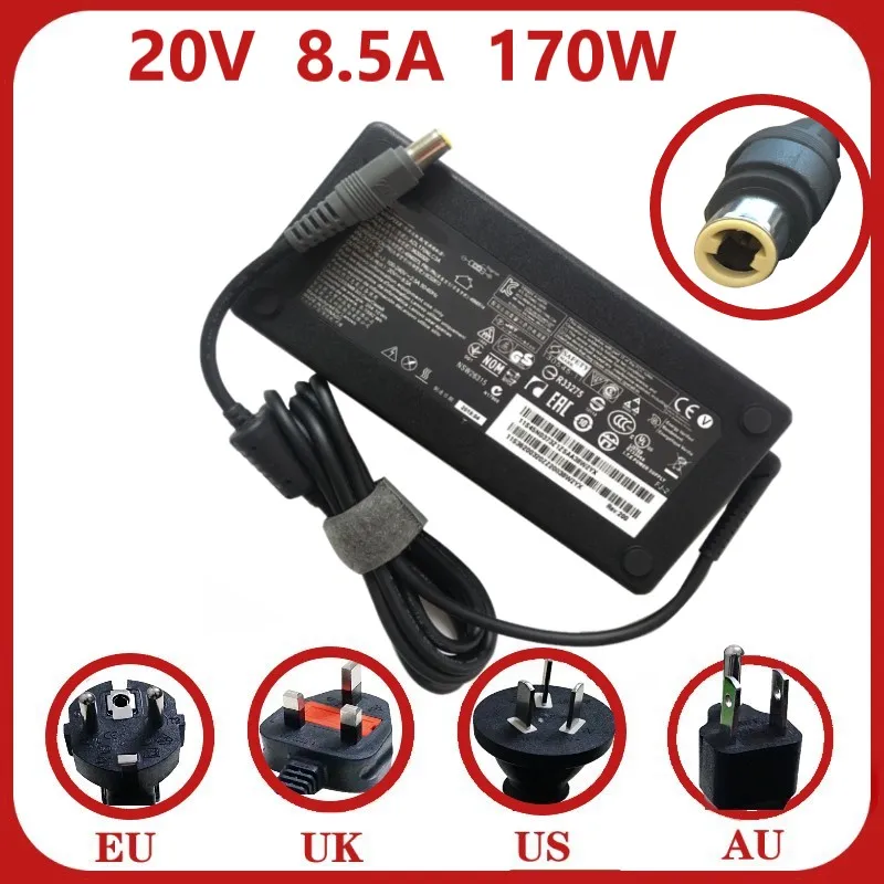Fonte de Alimentação do Portátil para Lenovo Genuíno Thinkpad W520 W530 45n0113 45n0114 Adaptador ac 20v 8.5a 170w 7.9×5.5mm