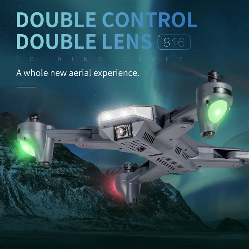 Квадрокоптер Visuo XS816 складной с Wi-Fi FPV 4K /720P двойная камера | Игрушки и хобби