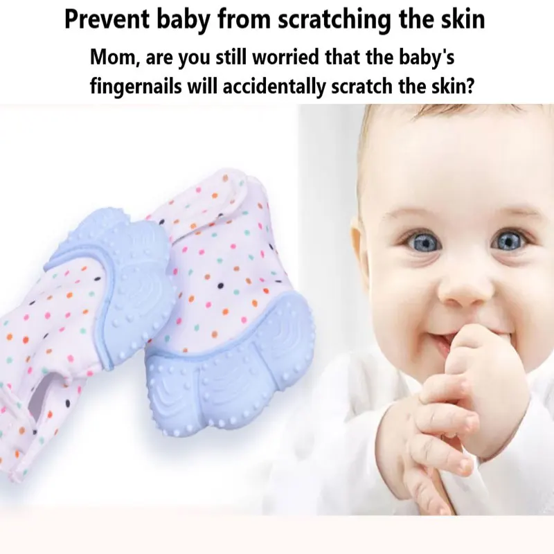 

1pc Cartoon Silicone Teether Baby Teething Glove Baby Pacifier Teethers Grinding Teeth Toy Infant Supplies Cartoon Shaped Glove
