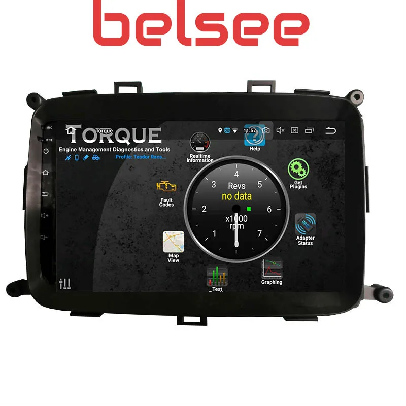 Belsee 9 дюймов Сенсорный экран Радио Android 9,0 головное устройство Восьмиядерный PX5 Автомобильный GPS DVD плеер Navi Kia Carens 2013
