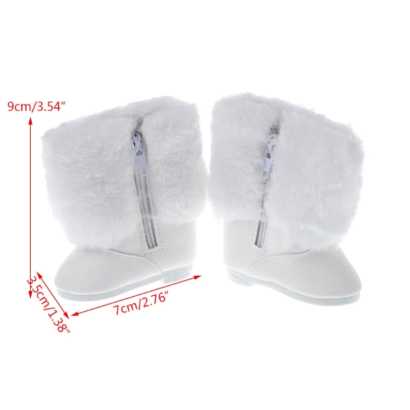 Меховые зимние ботинки обувь для 18 дюймовых американских кукол аксессуары