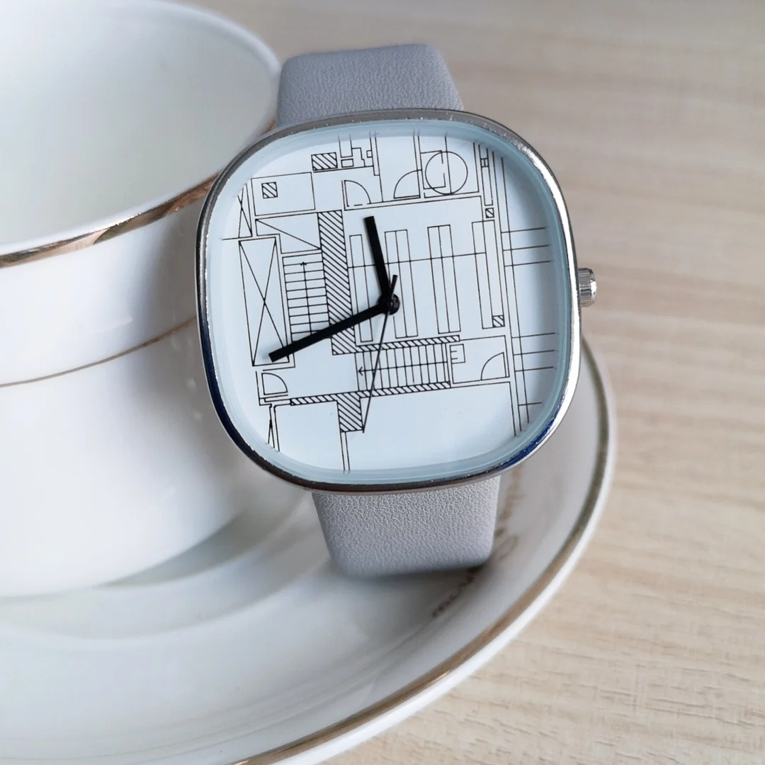 

New graphic large plate student female Women's wristwatch Fashion Square Ladies Quartz Watch Dial Simple Luxury Women Watches