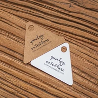 50 8x38 1mm triangular label special shaped paper products jewelry label paper tag label content can be customized handmade