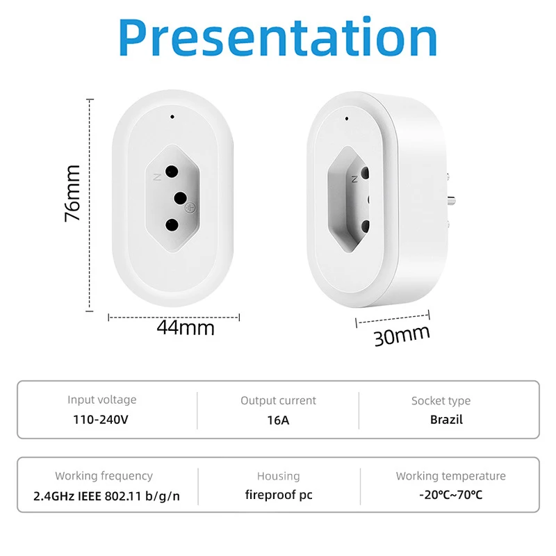 Smart Wifi Plug 16A EU UK Adapter Wireless Remote Voice Control Power Supply Energy Monitor Socket Timer For Alexa Google | Электроника