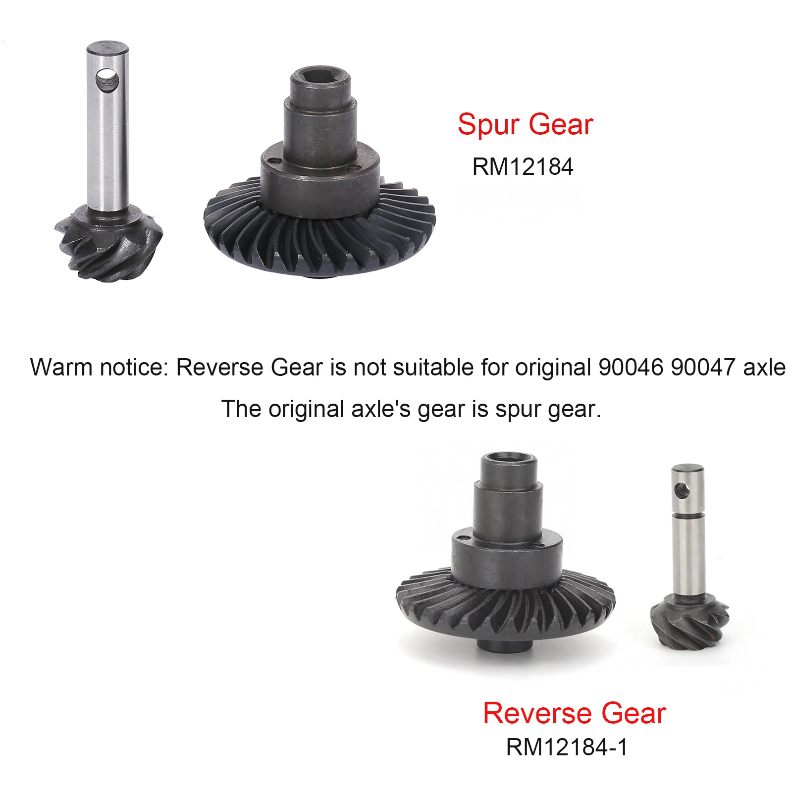 Запчасть Корончатая передача из стали Reverse Gear для Axial SCX10 II 90047 90046 RC Car Spare Parts 8T 30T
