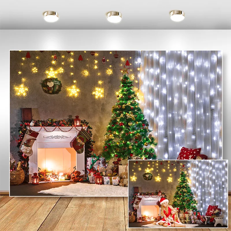 NeoBack интерьерный Рождественский фон для фотосъемки золотые блестящие звезды