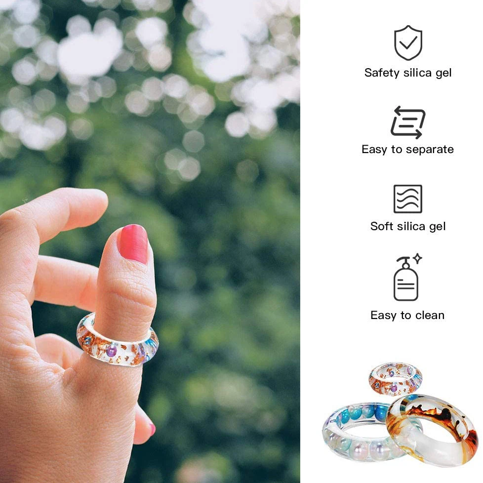 Кольца разных размеров для стайлинга форма из смолы кошачьих ушей формы подвесок