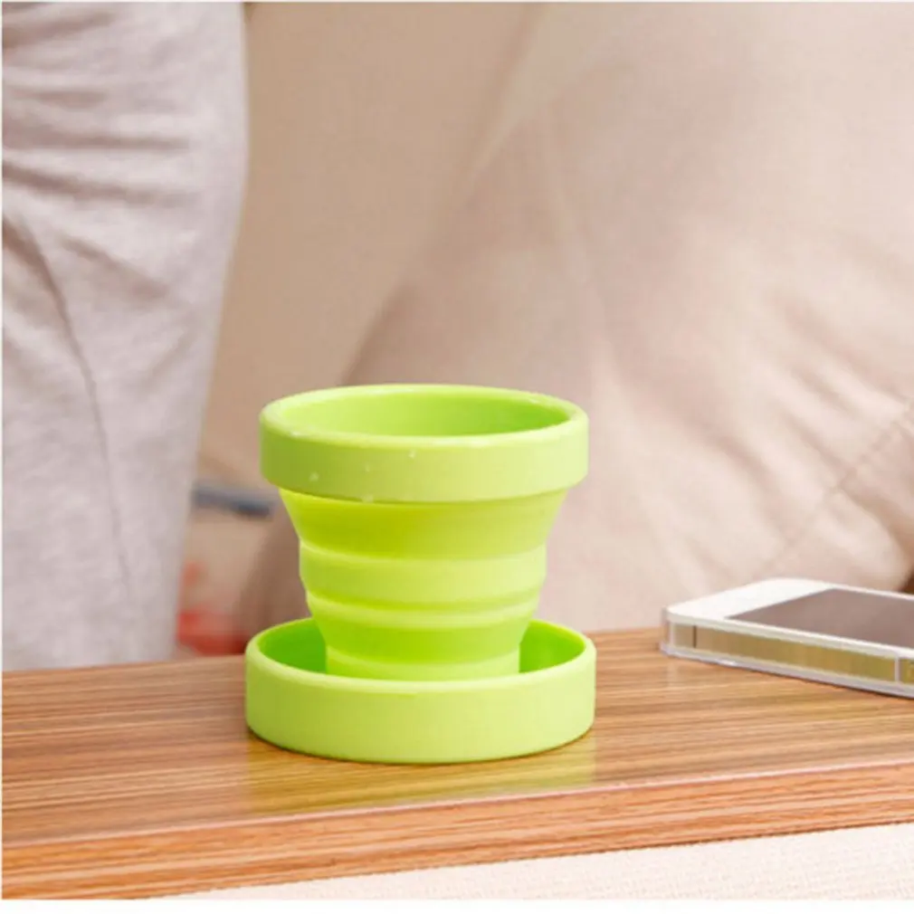 Портативная силиконовая бутылка для воды из нержавеющей стали складной чехол