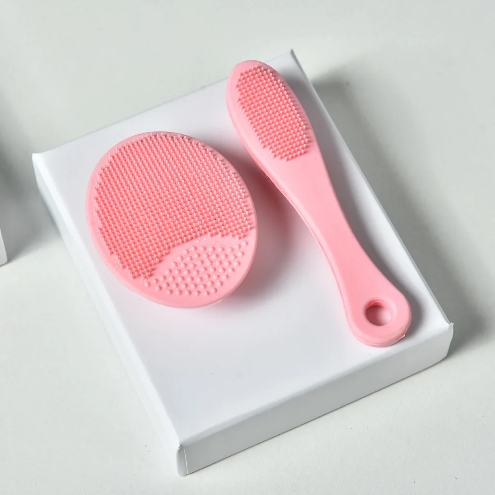 

1Set Silicone Cleansing Brushes Facial Blackhead Brush Skin Care Deep Face Cleaner Beauty Massage Brush Wash Cleaning Kit Facial