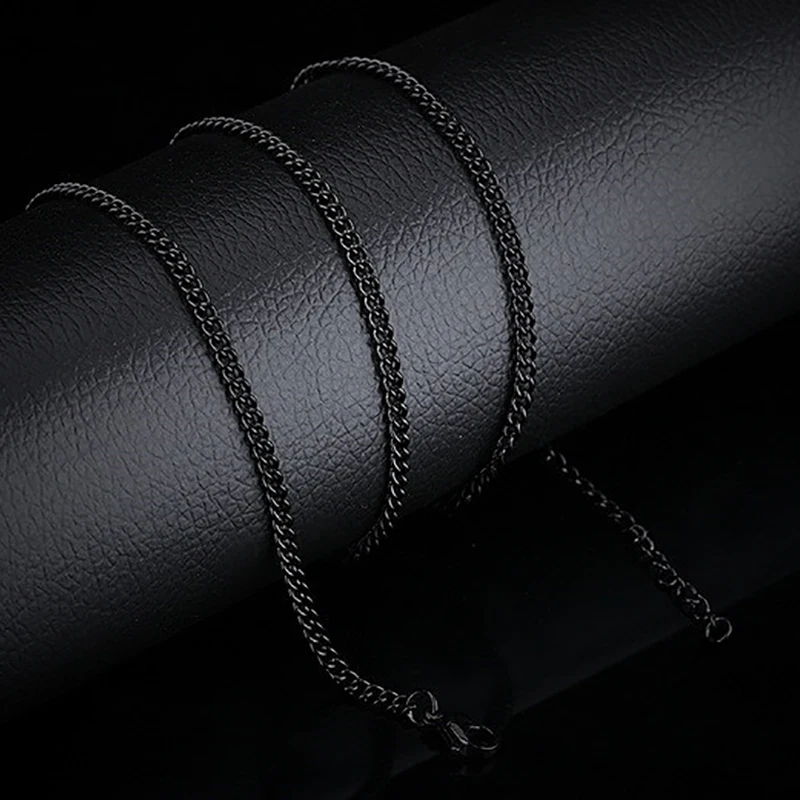 Массивное ожерелье для мужчин и женщин из титановой стали толстая широкая цепь с