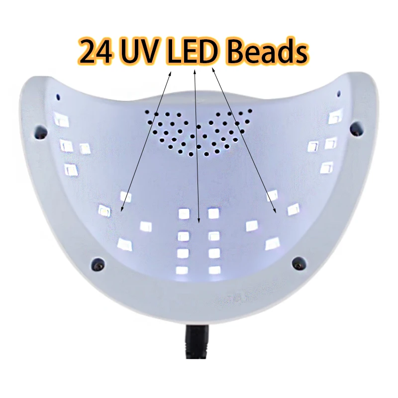 Новые модели SUN5 плюс УФ светодиодный лампа для ногтей сушилка 48 Вт с 24 шт.