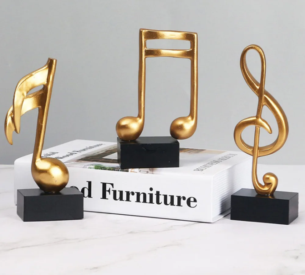 Музыкальная скульптура статуэтка музыкальных нот домашнее пианино подарки