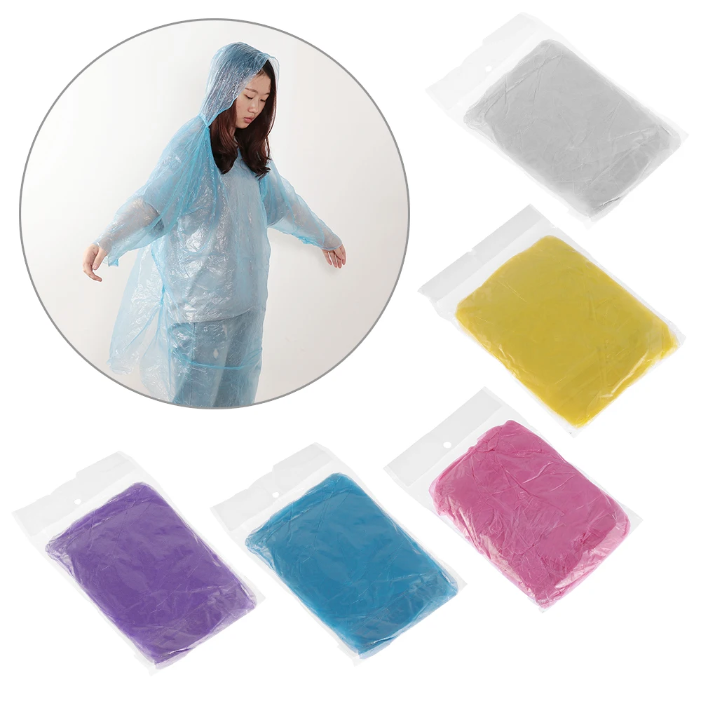 1/5 шт. одноразовые пончо Для Путешествий Походов Кемпинга|Плащи| |