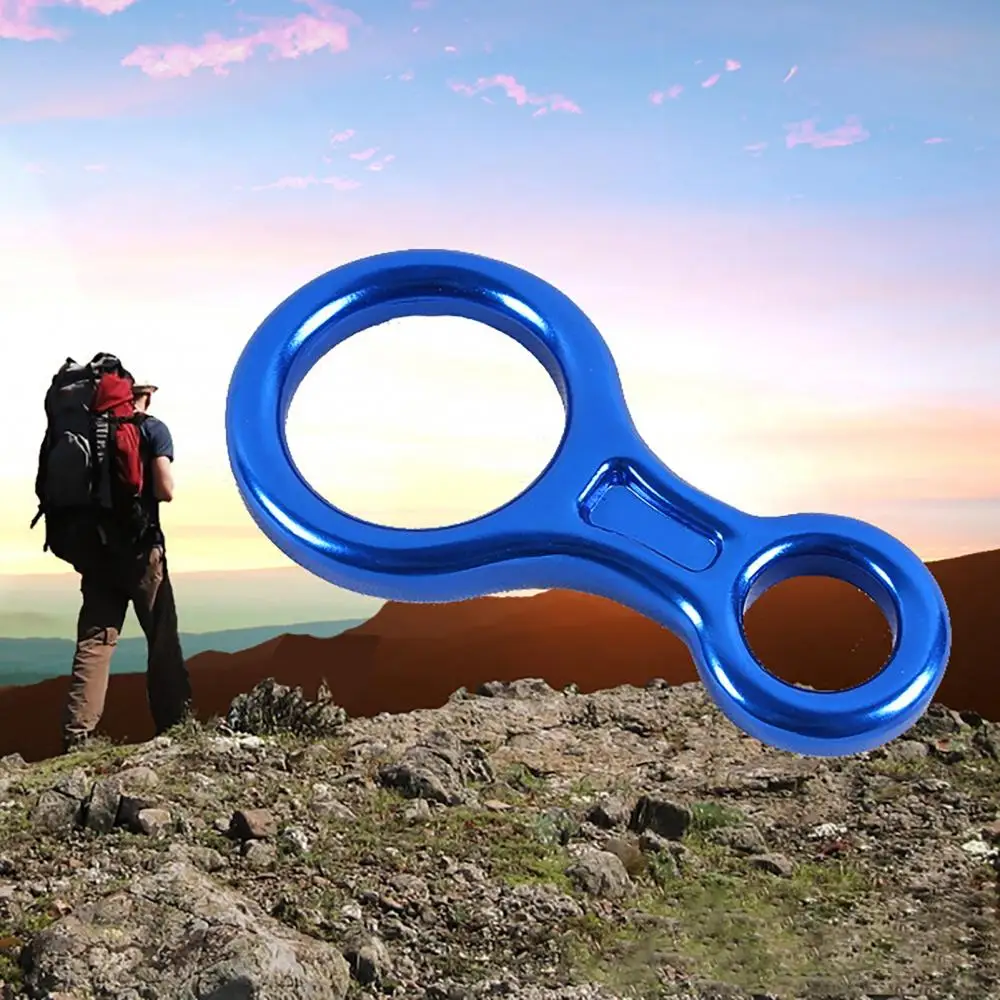 

Hot Sales Outdoor Rock Climbing 35KN 8 Shape Descender Carabiner Rope Slow Descent Device