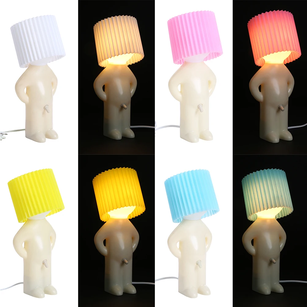 

Naughty boy Mr.P a little shy man creative lamp night lights bedroom Table Lamp for home decoration Couple nice gift party favor
