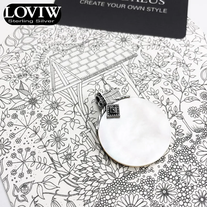 Подвеска с Африканским диском и перламутром новые зимние ювелирные изделия из