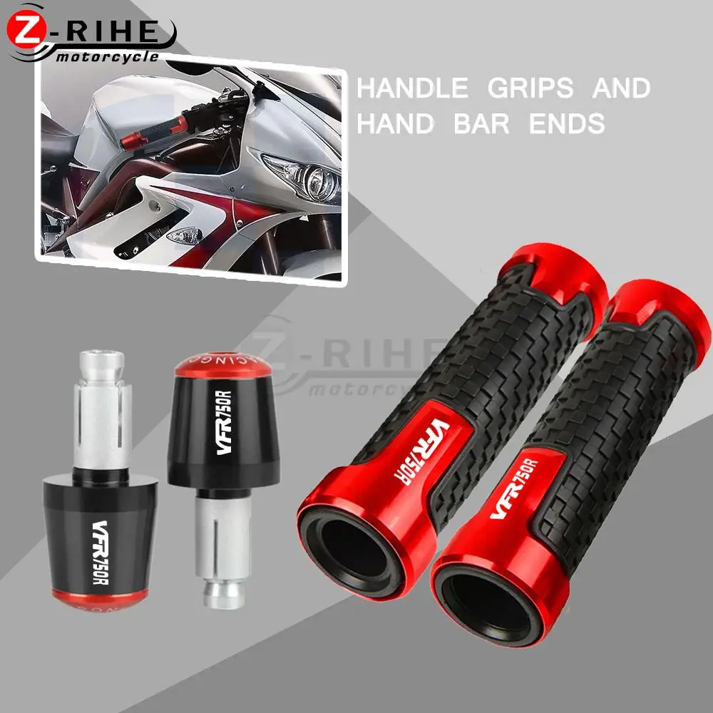 

Motorcycle 7/8 " 22mm handle grips handlebar Handle Bar End Cap For HONDA VFR750R VFR 750 R VFR750 R RC30 1995-1998 1996 1997-ON