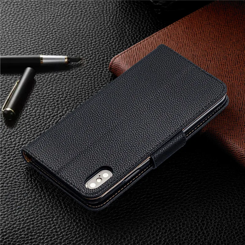 Etui для iPhone XR чехол для Fundas iPhone X 7 Plus XR XS Max 6S 6 7 8 Plus чехол Роскошный флип-книжка кожаный бумажник чехол для телефона s