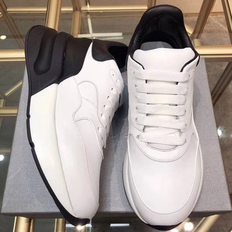 Мужская повседневная обувь из натуральной кожи высокого качества для влюбленных