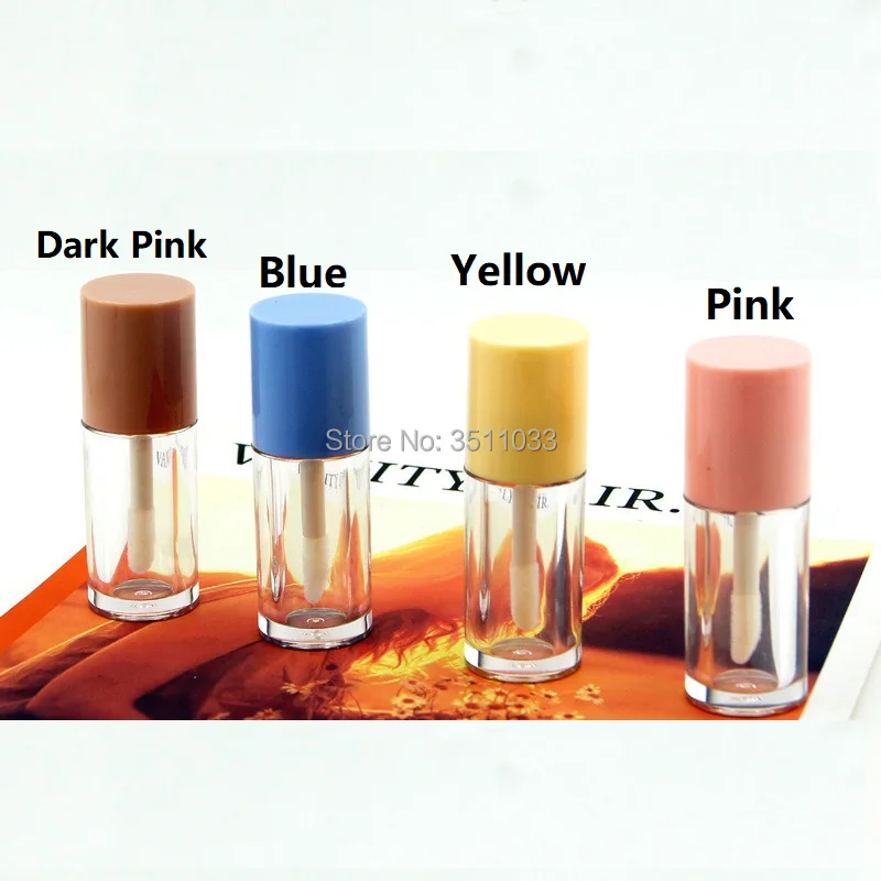 50/100 шт мини 2 мл пузырек для блеска губ с волшебной палочкой пустые прозрачные